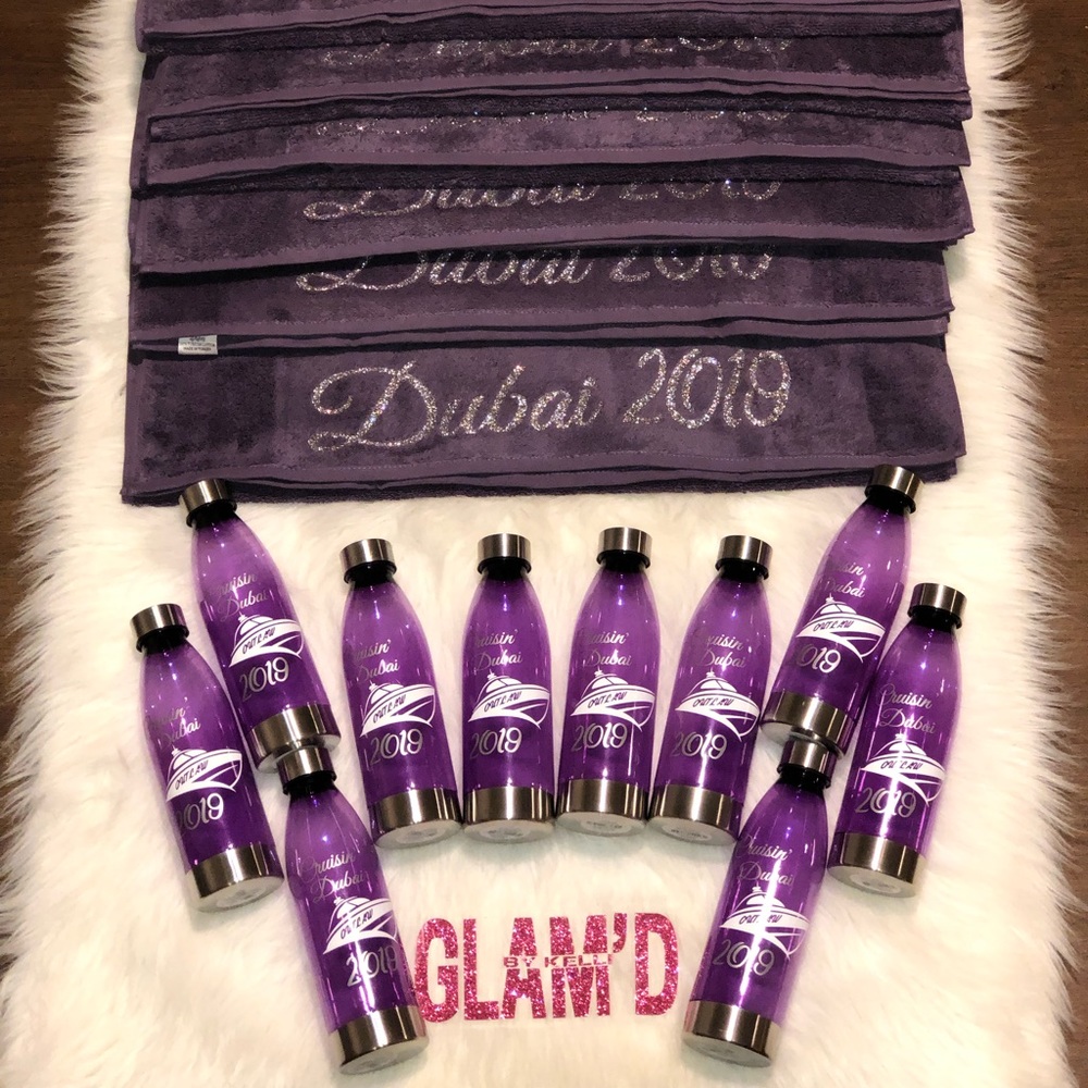 Custom Towels and Bottles